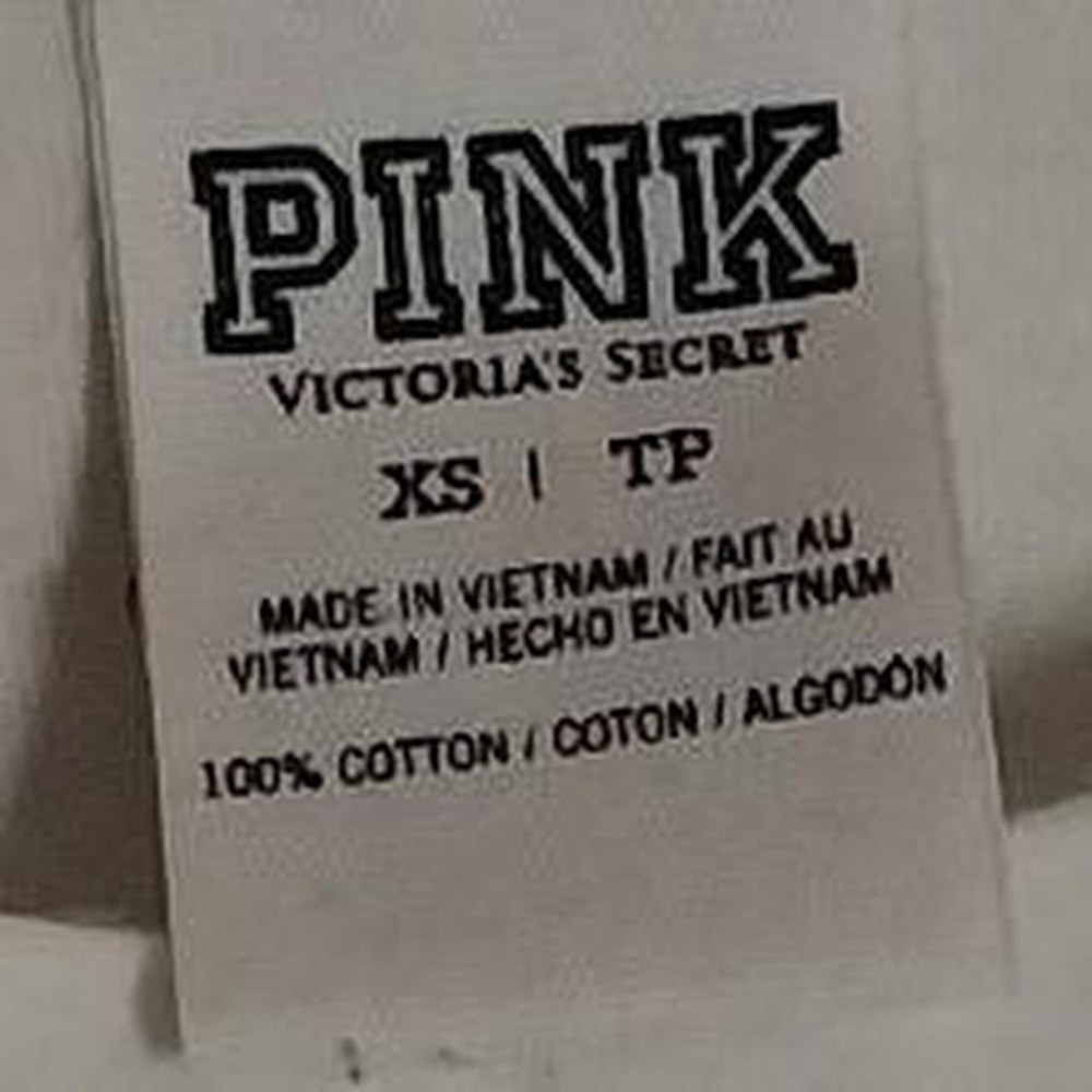Victoria's Secret PINK Sequin Logo Long Sleeve Shirt.. SZ XS,NWOT.OPEN TO OFFERS - Picture 4 of 6